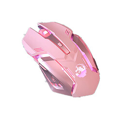 Universal Souris sans fil bluetooth fille mignonne rose jeu silencieux souris rechargeable ordinateur de bureau jeux mécaniques 2400dpi souris rétroéclairée 