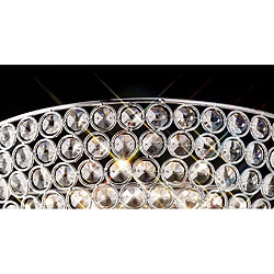 Acheter Luminaire Center Applique murale Ava Circular 2 Ampoules chrome poli/cristal