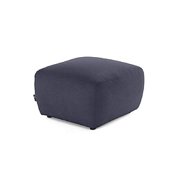 Lisa Design Sorrente - pouf - en tissu texturé Sorrente - pouf - en tissu texturé - Bleu marine