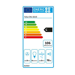 Hotte standard Teka 40436830 60 cm 694 m3/h 63 dB 233W Acier