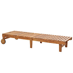 Acheter Beliani Chaise longue Bois Bois clair PIETRALUNGA