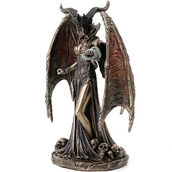 Signee Statuette Lilith en résine aspect bronze