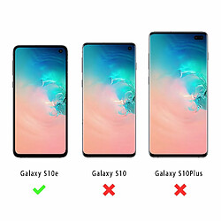 Evetane Coque Samsung Galaxy S10e 360 intégrale avant arrière transparente