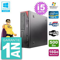 PC Fujitsu Esprimo E520 DT i5-4570 RAM 16Go Disque Dur 500Go Graveur DVD Wifi W7 - Occasion