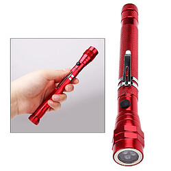 Avis NC Lampe Torche Flexible Télescopique LED Outil De Ramassage Magnétique Lampe De Poche Rouge