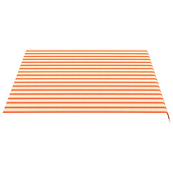 Avis vidaXL Tissu de remplacement pour auvent Jaune et orange 4x3 m