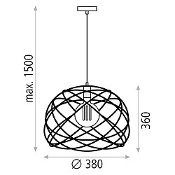 Acb Suspensions Bellona 1x15W Noir