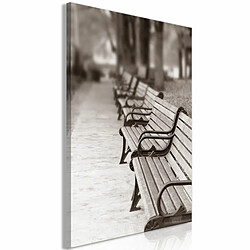 Paris Prix Tableau Imprimé Park Benches 40 x 60 cm 