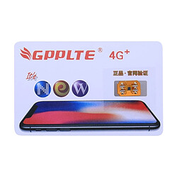 Wewoo Pour iPhone X / 8 et 8 Plus / 7 7 Plus / 6 6 Plus / 6S 6S Plus / 5 5C 5S puce ultra-mince décodable à carte SIM, GPPLTE 4G + PRO 3 Solution parfaite