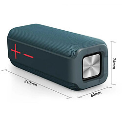 Yonis Enceinte Bluetooth Portable Étanche Rouge