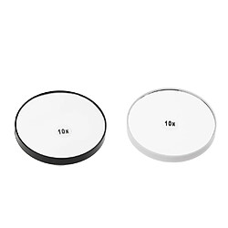 2 Pcs Miroir De Chambre Cosmétique De Maquillage De Miroir De Voyage Rétroviseurs d'aspiration murale