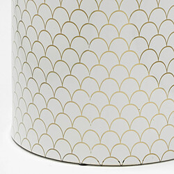 Acheter Tabouret Thai Natura Blanc Doré 33 x 43 x 33 cm