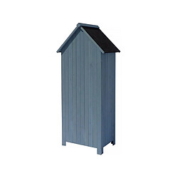 Acheter Habitat Et Jardin Armoire de jardin Cabanon - 77 x 54.5 x 179 cm - Bleu ciel