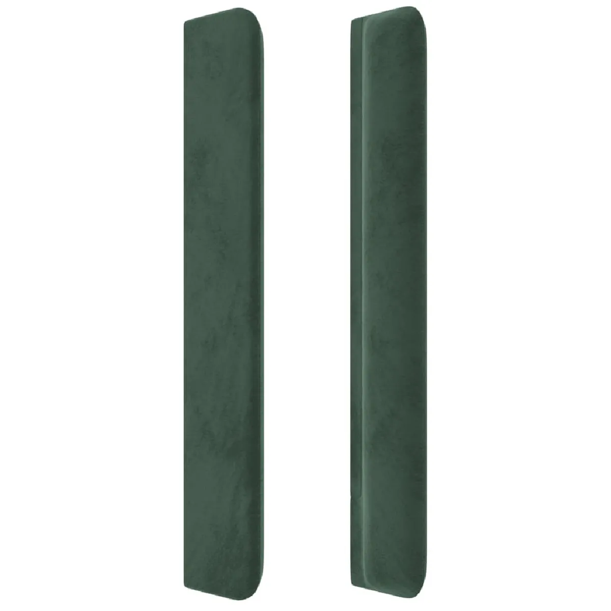 Maison Chic Tête de lit moderne à LED lumineuse pour chambre - Décoration de lit Vert foncé 103x16x118/128 cm Velours -MN48711 pas cher