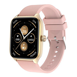 Yonis Montre Connectée IP67 Étanche Rose Bluetooth