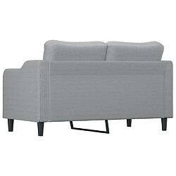 Acheter vidaXL Canapé à 2 places Gris clair 140 cm Tissu