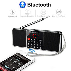 Universal TR602 radio Bluetooth AM FM stéréo récepteur radio portable avec lecteur MP3 sans fil haut-parleur support carte TF minuteur de sommeil 