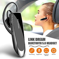 GUPBOO Écouteurs Bluetooth CSR TWS Casque de musique ipx7 Casque étanche Fonctionne sur tous les téléphones intelligents Android iOS Sports Casque sans fil