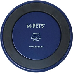 Avis M-Pets Gamelle - M PETS - ESKIMO - Double paroi 2 L - Bleu - Acier inoxydable, antidérapant, inodore, antirouille, lavable