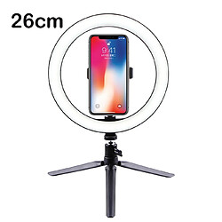 Universal 26 cm Photomètre Lumière LED Trépied Anneau Lumière Vidéo Live Photo Studio Selfie Stick Maquillage Lampe pour téléphone mobile | Clignotant Selfie Lampe pour téléphone mobile