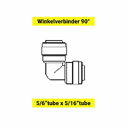 ich-zapfe Connecteur d'angle 90° - tube 5/16" x tube 5/16 