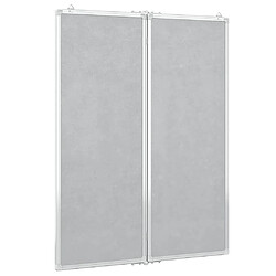 Avis vidaXL Tableau blanc magnétique pliable 80x100x1,7 cm aluminium