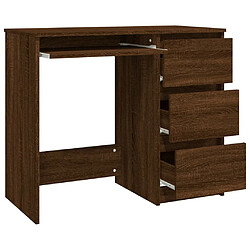 Acheter Maison Chic Bureau,Table de travail,bureau de travail pour chambre Chêne marron 90x45x76 cm Bois d'ingénierie -GKD26825