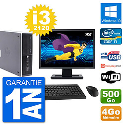 PC HP Compaq Pro 6300 SFF Ecran 22" i3-2120 RAM 4Go Disque 500Go Windows 10 Wifi · Occasion 