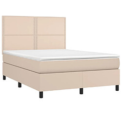 Avis Sommier à lattes LED,Cadre à lattes de lit avec matelas pour Adulte Cappuccino 140x200 cm -MN39494