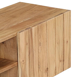 Maison Chic Meuble TV scandinave - Banc TV pour salon 140 x 30 x 45 cm Bois d'acacia massif -MN47079 pas cher