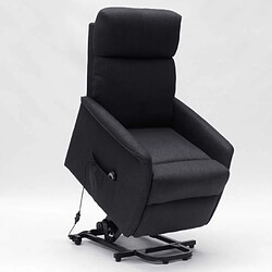 LE ROI DU RELAX Fauteuil relax électrique 2 moteurs système lève-personnes pour seniors Giorgia+, Couleur: Noir pas cher