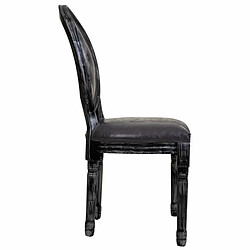 Chaise de Salle à Manger Alexandra House Living Noir 46 x 96 x 48 cm