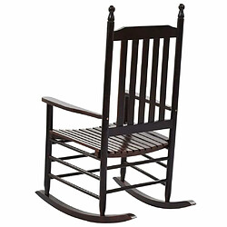 Acheter Maison Chic Chaise/Fateuill à bascule, Rocking chair avec siège incurvé Marron Bois de peuplier -GKD33689