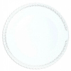 Scrapcooking Plat dentelle rond Ø 32 cm - Blanc