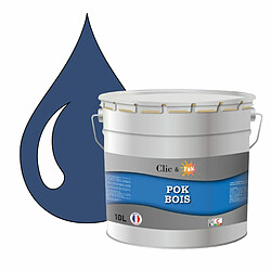 Pok Peinture de Finition Solvantée Laque Semi-Brillante Boiseries Intérieures et Extérieures - 10L - RAL 5000 - Bleu Violet