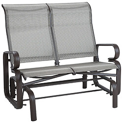 Acheter Beliani Banc 114 cm Gris BORGIO