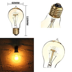 E27 40W A19 Ampoule Edison Filament Tungstène Lampe Lumière Rétro