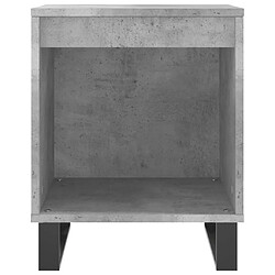 Maison Chic Lot de 2 Tables de chevet - Tables de Nuit gris béton 40x35x50 cm bois d’ingénierie pas cher