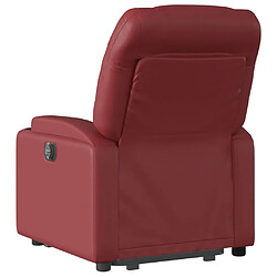 Acheter Maison Chic Fauteuil Relax pour salon, Fauteuil inclinable de massage électrique rouge bordeaux -GKD11781