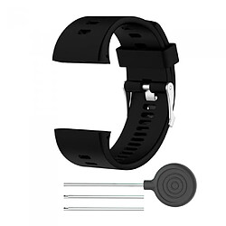 Wewoo Bracelet pour montre connectée Dragonne Sport en silicone POLAR V800 Noir