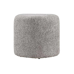 Venture Home Pouf en polyester Peg gris.