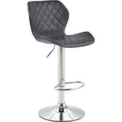 Non Tabouret de bar liège simili cuir chrome