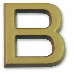 Symbol LD37B Lettre B dorée adhésive hauteur 37 mm