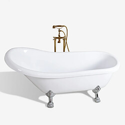 Arati Bath And Shower Baignoire autoportante avec pieds rétro vintage français Maiorca