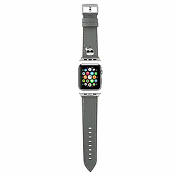 Karl Lagerfeld Silicone Karl Head - Bracelet de Montre pour Apple Watch 38/40/41 mm (Noir) 