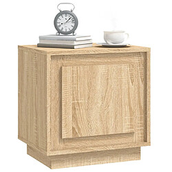 Avis vidaXL Table de chevet chêne sonoma 44x35x45 cm bois d'ingénierie