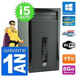 PC Tour HP ProDesk 400 G1 Intel Core i5-4570 RAM 8Go Disque 1To Windows 10 Wifi - Occasion