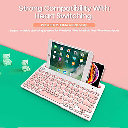 Acheter Universal Pour IOS, le dernier clavier sans fil Bluetooth portable pour iPad//mini clavier pour tablette (rose)