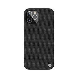 coque robuste nillkin texturouge coque avec cadre en gel et nylon au dos iphone 12 pro max noir