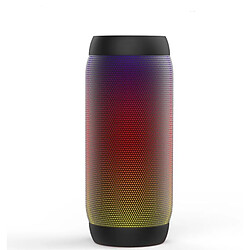 Yonis Enceinte Bluetooth Colorée LED NFC FM Radio Micro SD 2000mAh Autonomie 8h Enceinte Bluetooth Colorée LED Sans Fil HiFi Stéréo Avec NFC FM AUX Microphone Et Carte TF YONIS